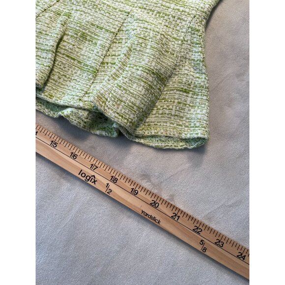 Vtg Alberto Makali Tweed Mermaid Pencil Skirt Ruffle Hem 2 Classic Y2K - Picture 6 of 11